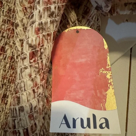 ARULA Cream Floral Maxi Dress (NWT) - Picture 6 of 8